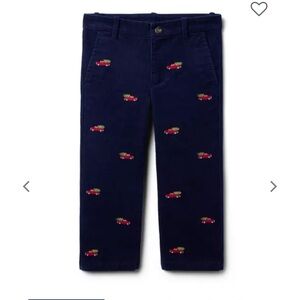 Janie and Jack: Embroidered Holiday Corduroy Pant